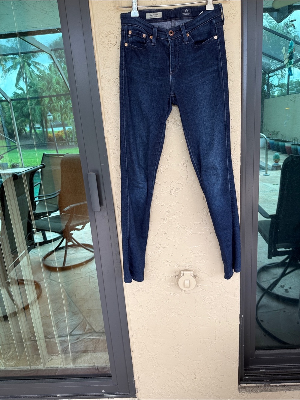 Dark Blue Women’s Skinny Jeans - AG CROPPED